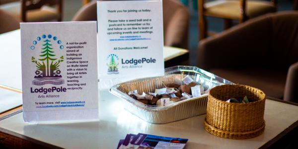 A LodgePole Arts Alliance booth during an event.