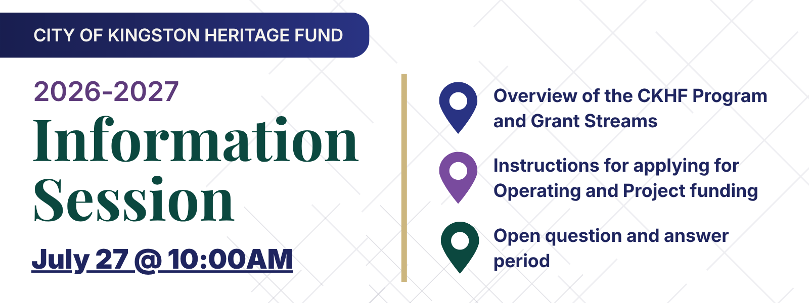 City of Kingston Heritage Fund Information Session