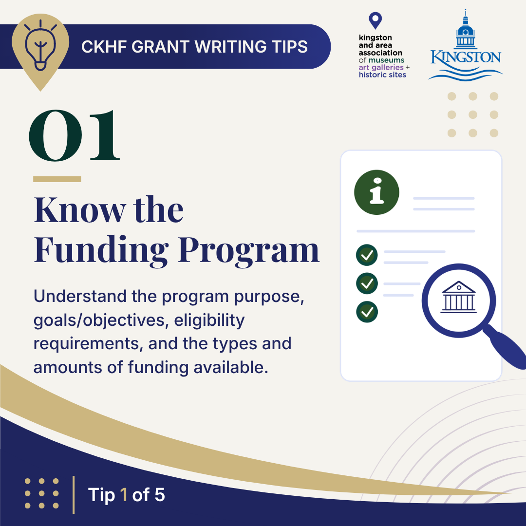 Heritage Grant writing tip 1