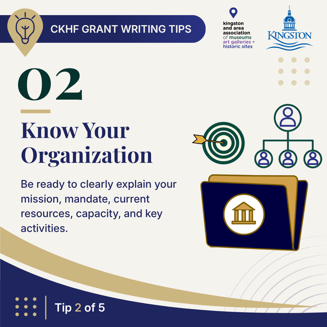 Heritage Grant writing tip 2