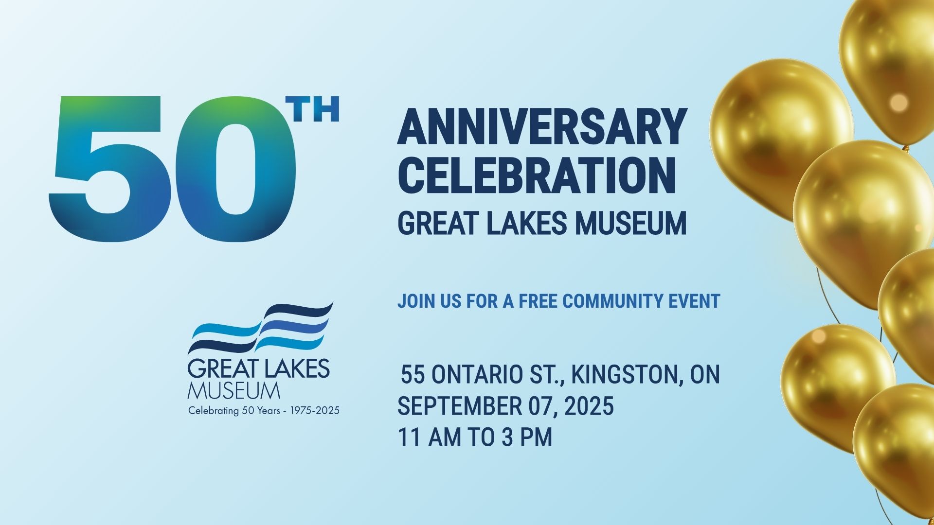 The Great Lakes Museum is celebrating its 50th Anniversary this September!