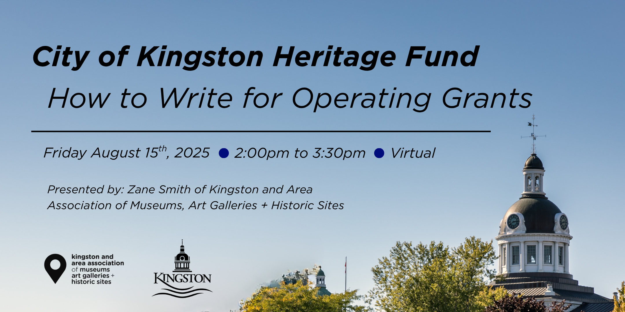 CKHF Grant Writing Workshop: Operating Grants Graphic