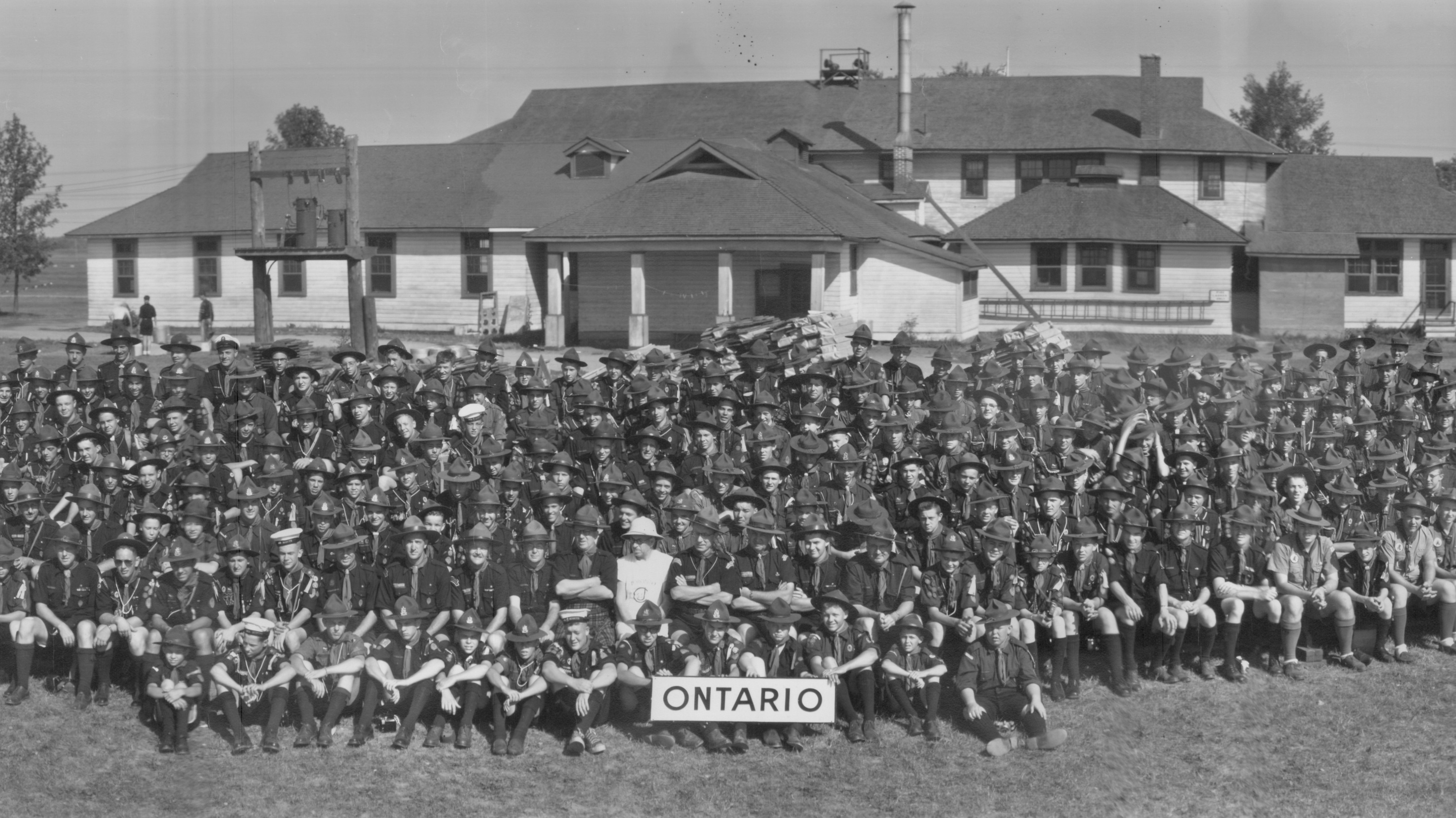 1953 World Jamboree group - Ontario (cropped) - taken near Las Vegas, Nevada