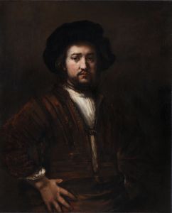 Rembrandt van Rijn, "Portrait of a Man with Arms Akimbo," 1658, oil on canvas. Gift of Alfred and Isabel Bader, 2015 (58-008) Rembrandt van Rijn, Portrait of a Man with Arms Akimbo, 1658, oil on canvas. Gift of Alfred and Isabel Bader, 2015 (58-008)