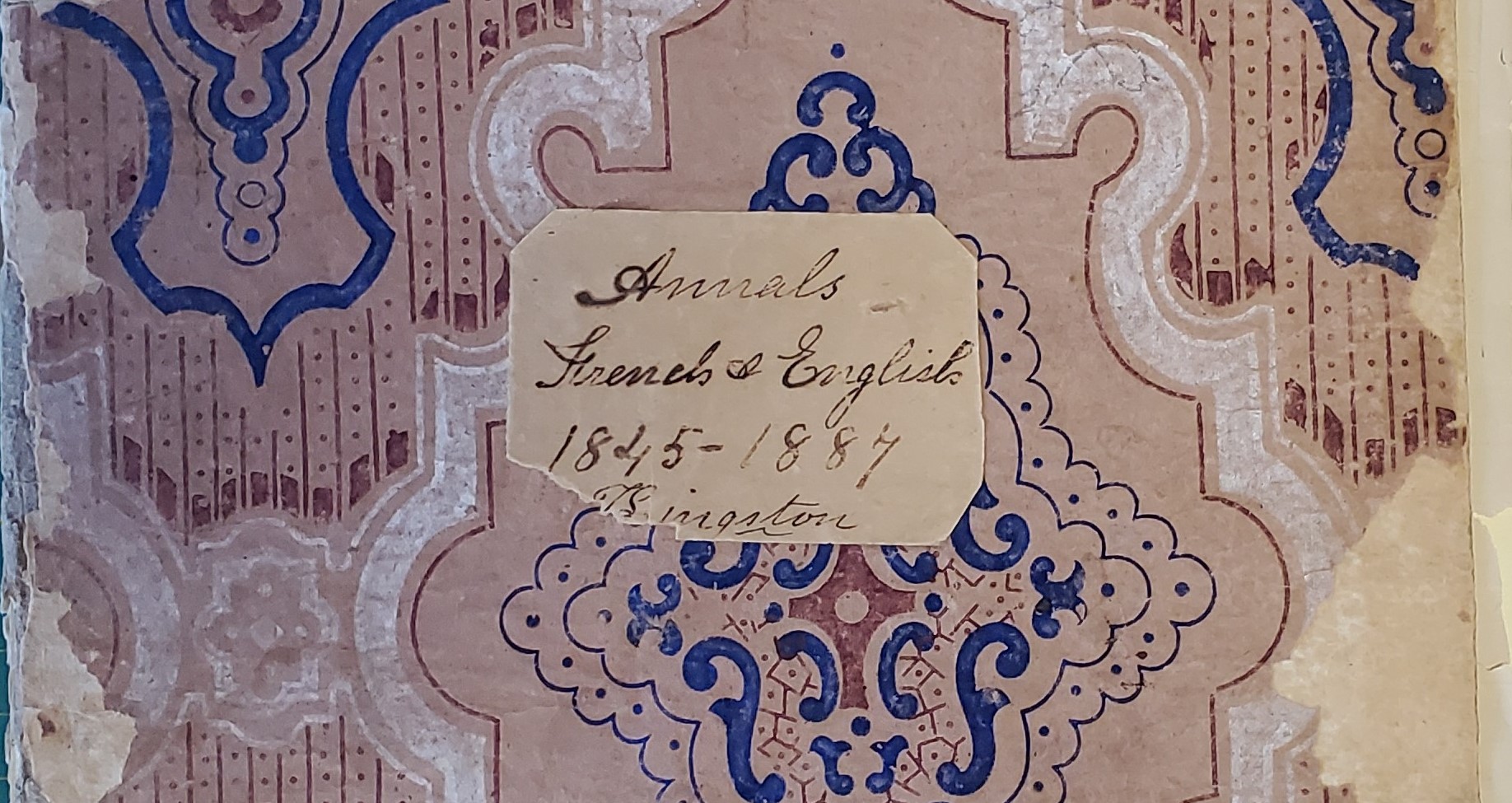 Annals - front cover 1845 - 1889