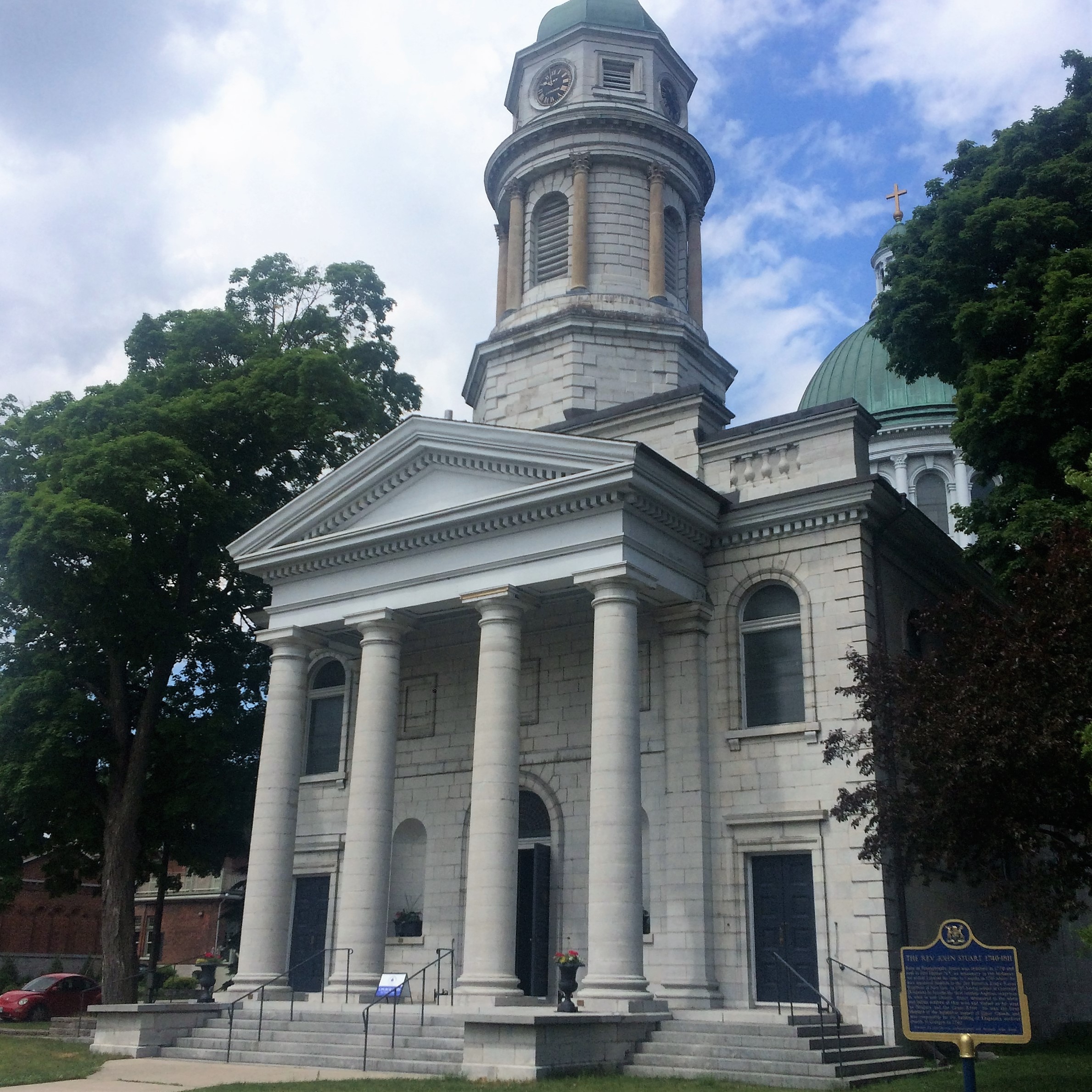 front of church