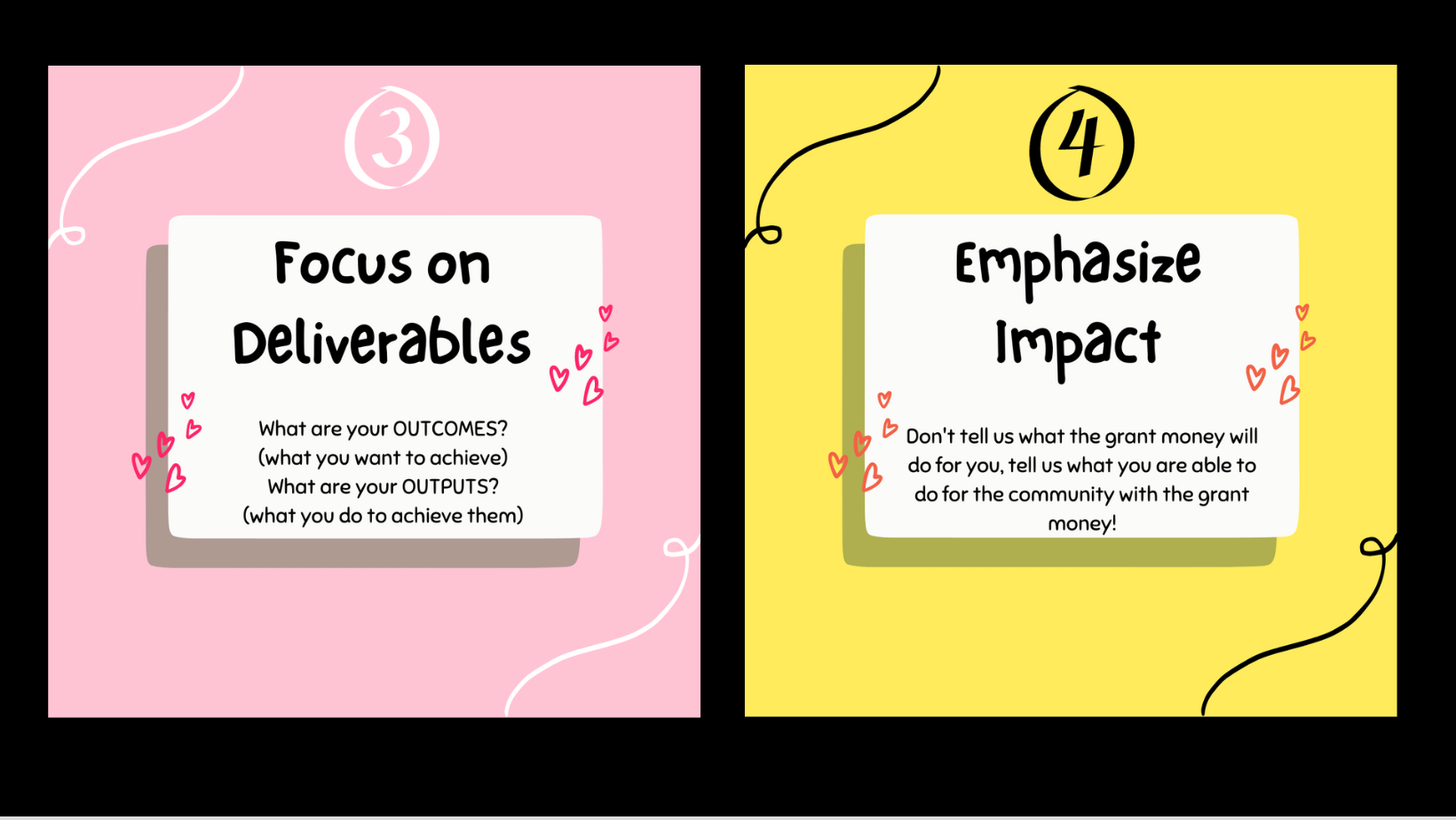 Top tip #3: Focus on Deliverables; Top Tip #4: Emphasize Impact
