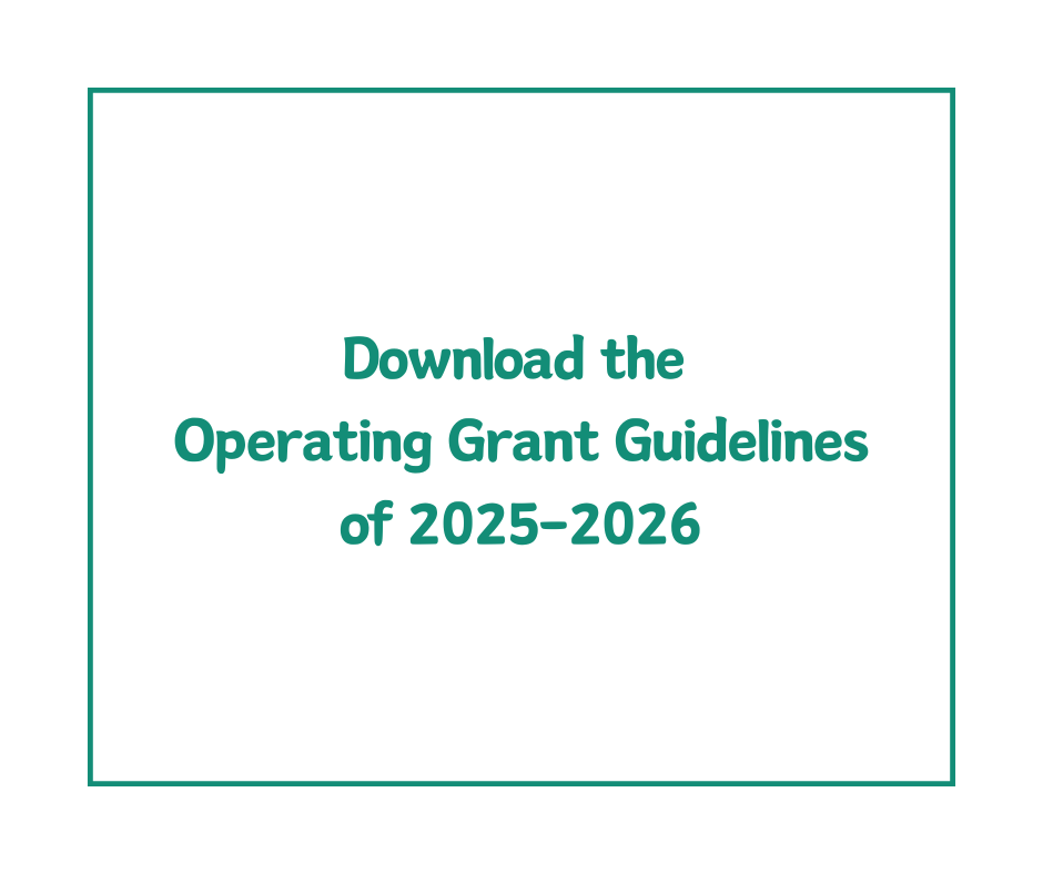 Graphic to Download the  Operating Grant Guidelines of 2025-2026
