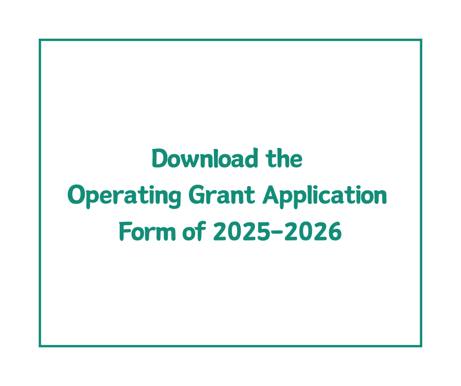 Graphic to Download the  Operating Grant Application  Form of 2025-2026