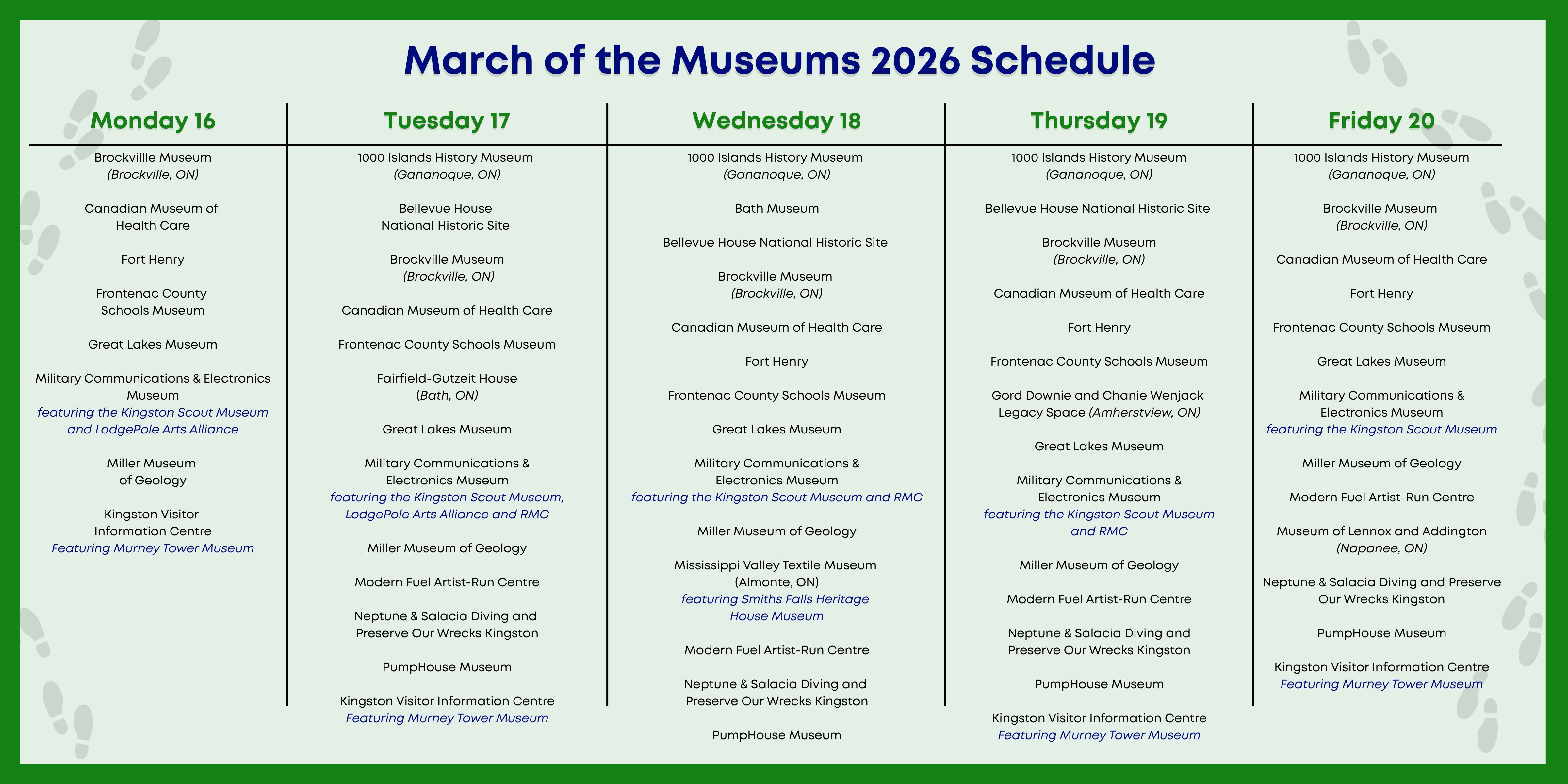 March of the Museum 2026 Schedule- English 03.09