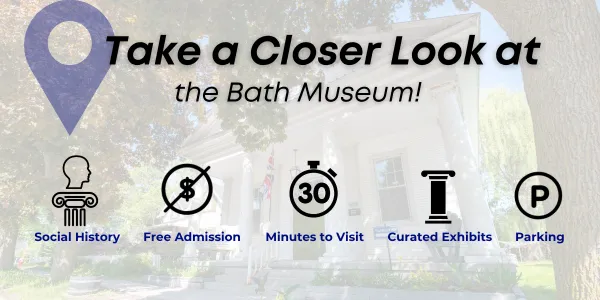 social history, free, curated exhibits, 30 min visit, parking
