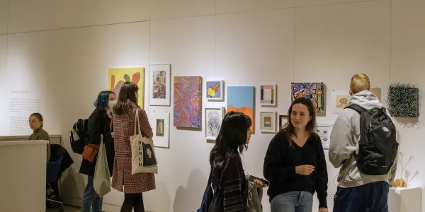 Visitors at Union Gallery