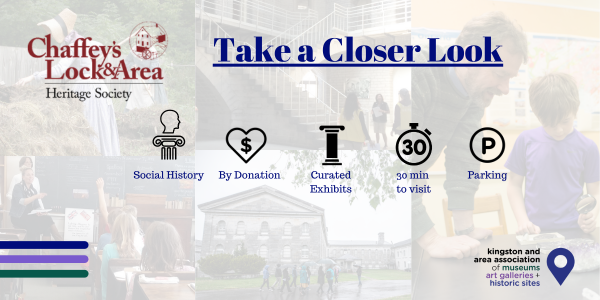 social history, by donation, curated exhibits, 30 min visit, parking