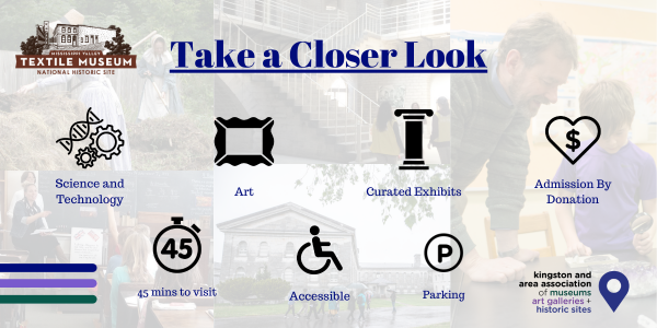 science & technology, art, curated exhibits, by donation, 45 min visit, accessible, parking
