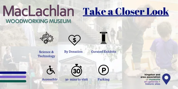 social history, by donation, curated exhibits, accessible, 30 min visit, parking