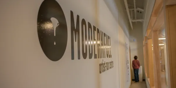modern fuel front entry hallway