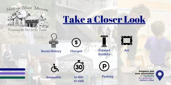social history, charged, curated exhibits, art, accessible, 30 min visit; parking