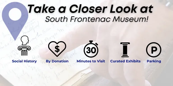 social history; by donation; curated exhibits; 30 min visit; parking