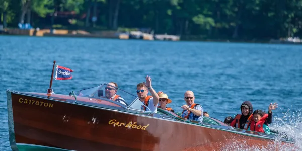 Wooden Boat on water